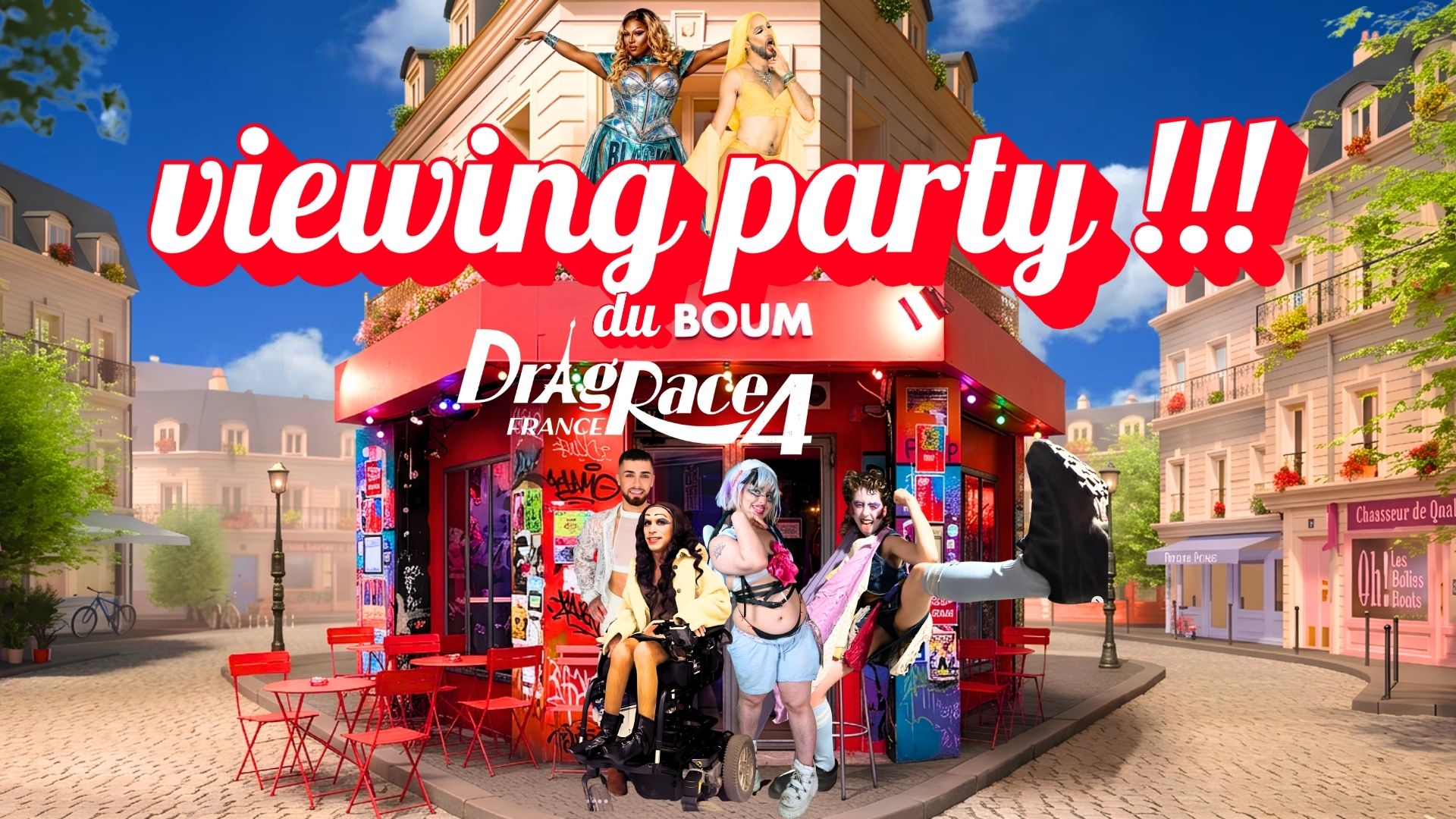 VIEWING PARTY EP.01 - DRAG RACE FRANCE - DRAG SHOW & DJ SET