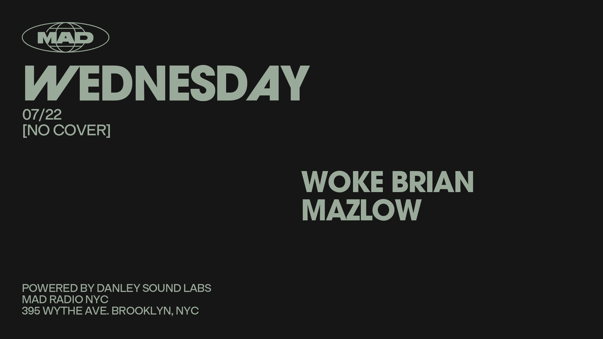 Woke Brian / Mazlow, Brooklyn · Shotgun Tickets