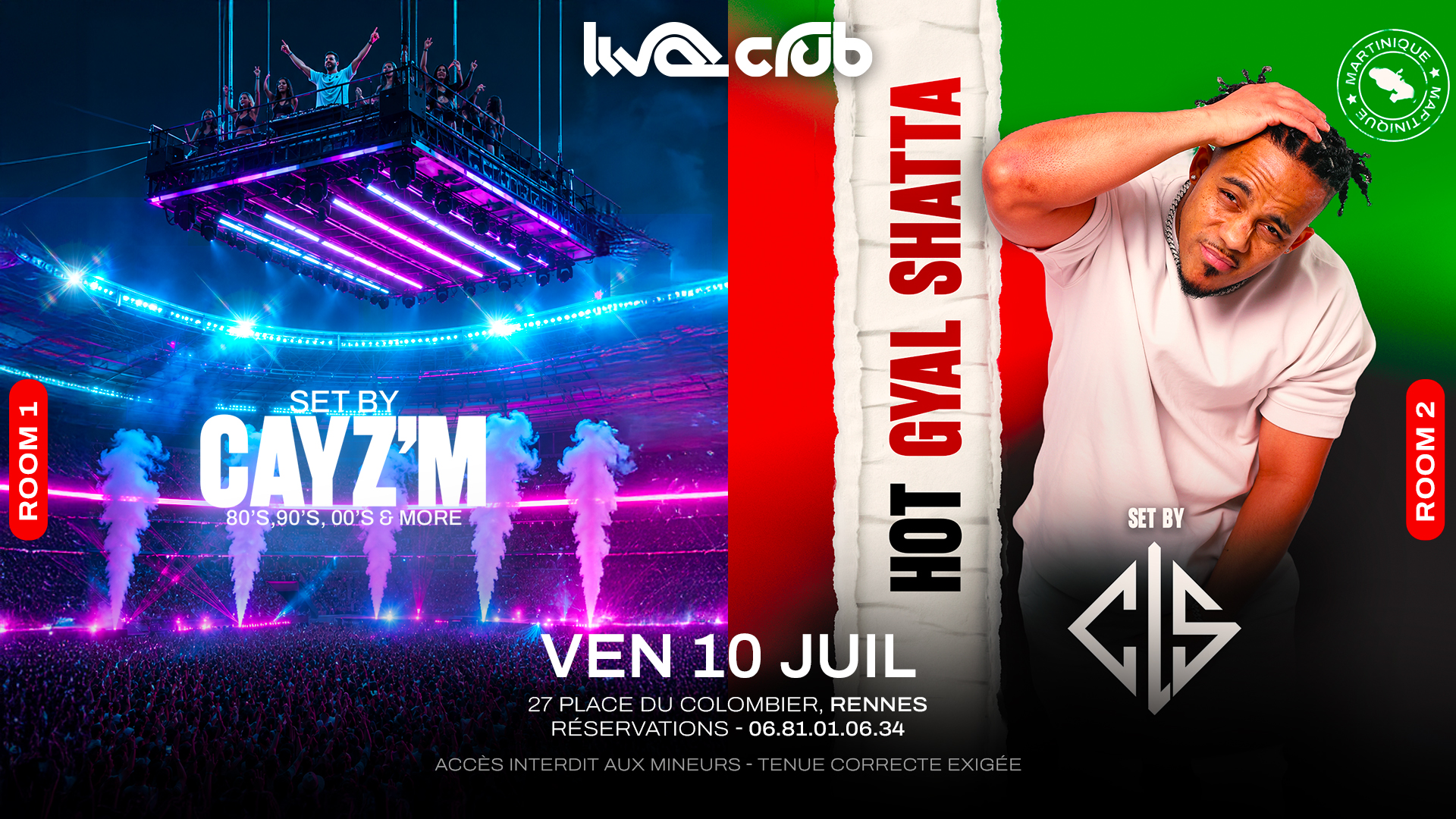 Hot Gyal Shatta : Cls (R2) & Cayz'm (R1), Rennes · Shotgun Tickets