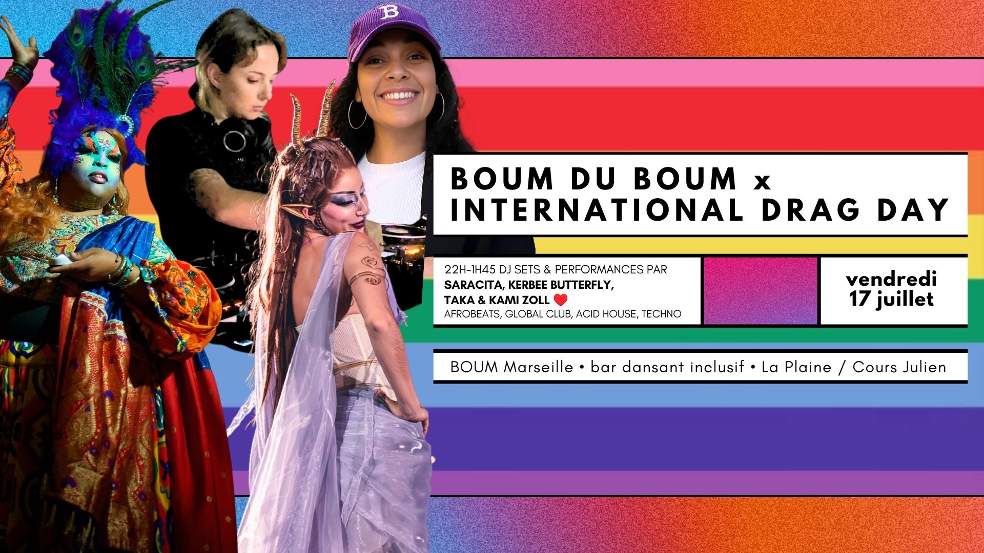 BOUM DU BOUM x INTERNATIONAL DRAG DAY