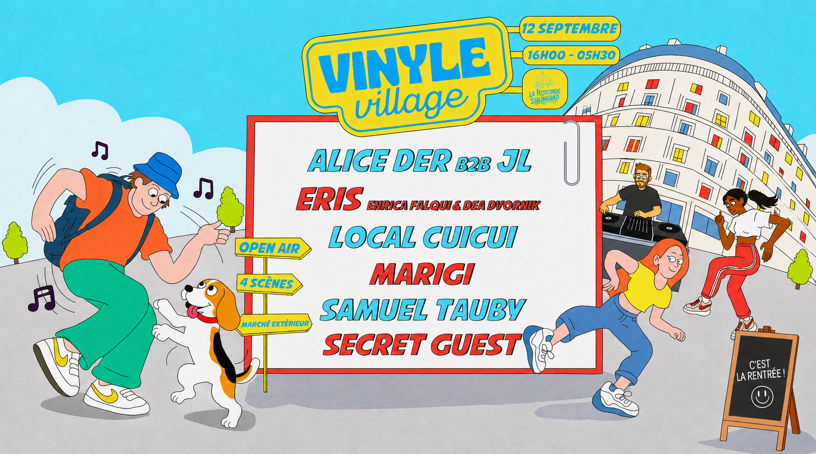 VINYLE VILLAGE – BACK TO SCHOOL : OPEN-AIR & CLUB XXL