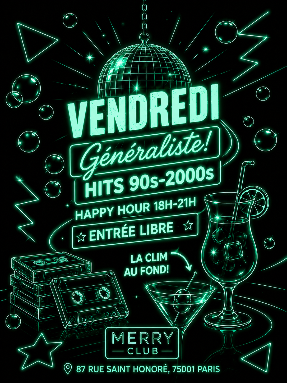 Merry Friday - Rock Hits 90s-2000 De 18h À 2h, Paris · Ingressos