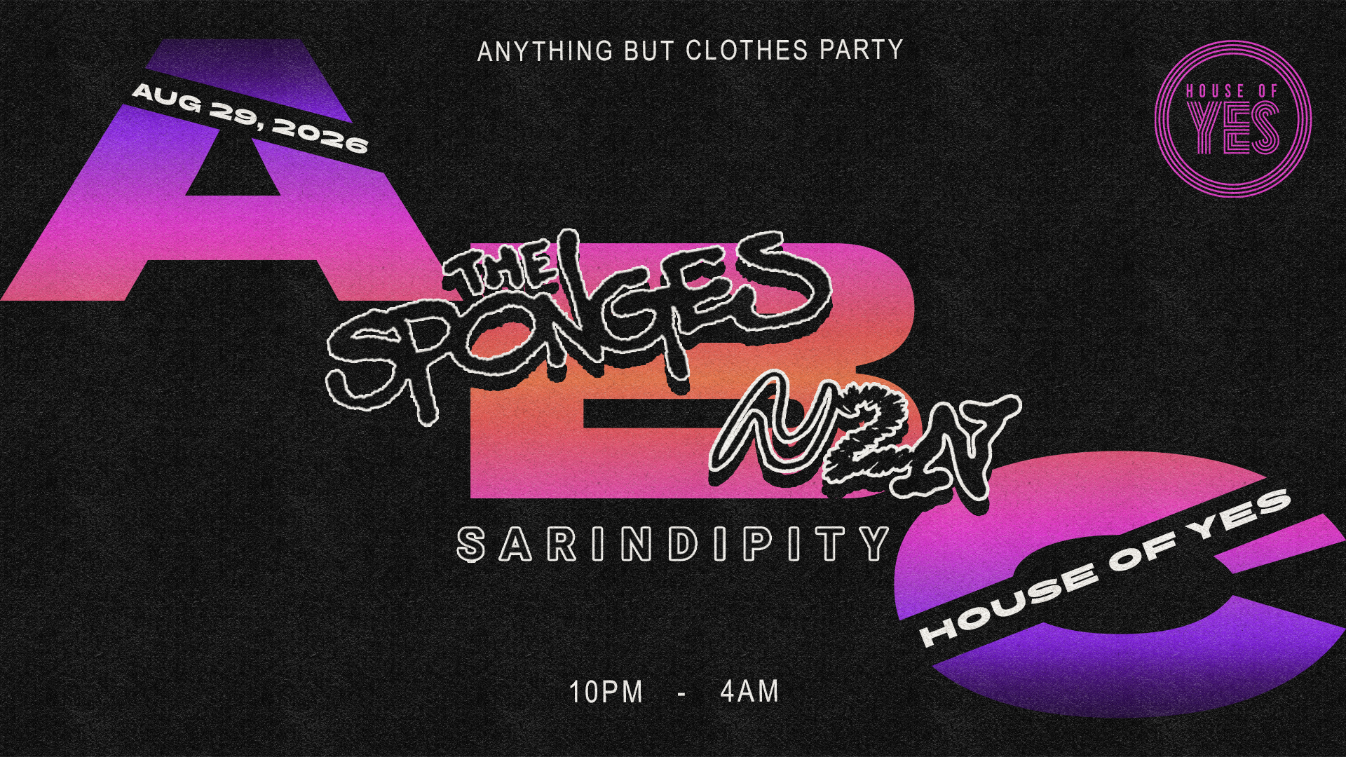Abc Party: Sponges & N2n, Sarindipity