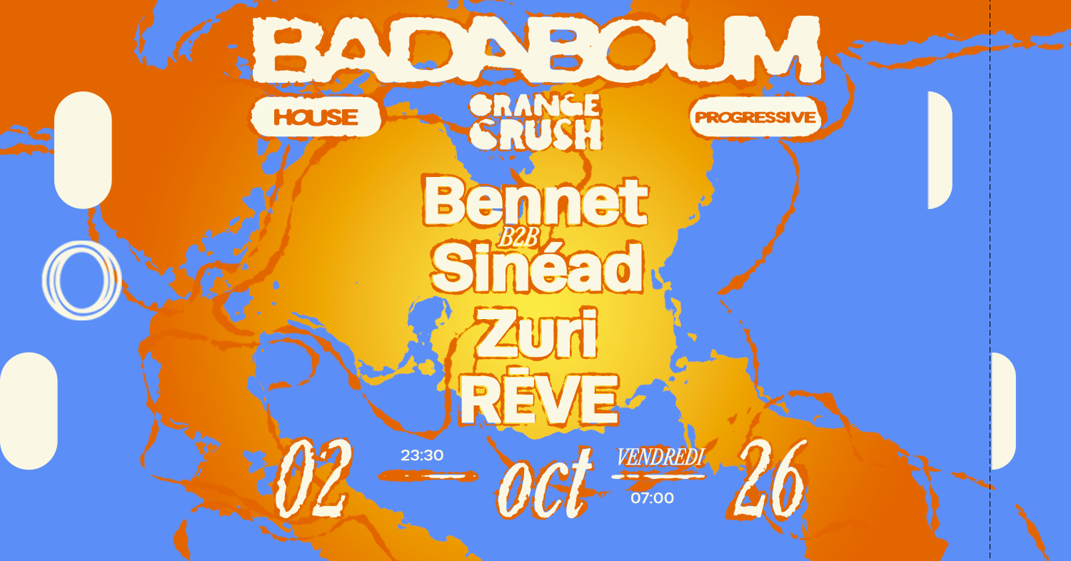 Club — Orange Crush: Bennet B2B Sinéad, Zuri, RĒVE