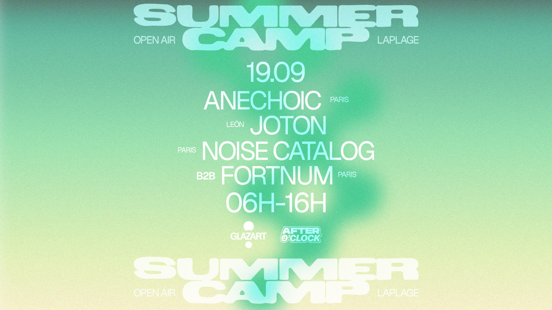 After O'clock X La Plage Open Air : Joton, Anechoic & More, Paris