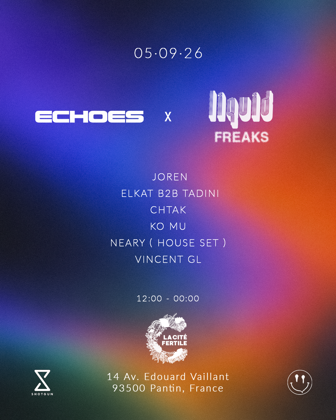 Echoes X Liquid Freaks, Pantin · Shotgun Tickets