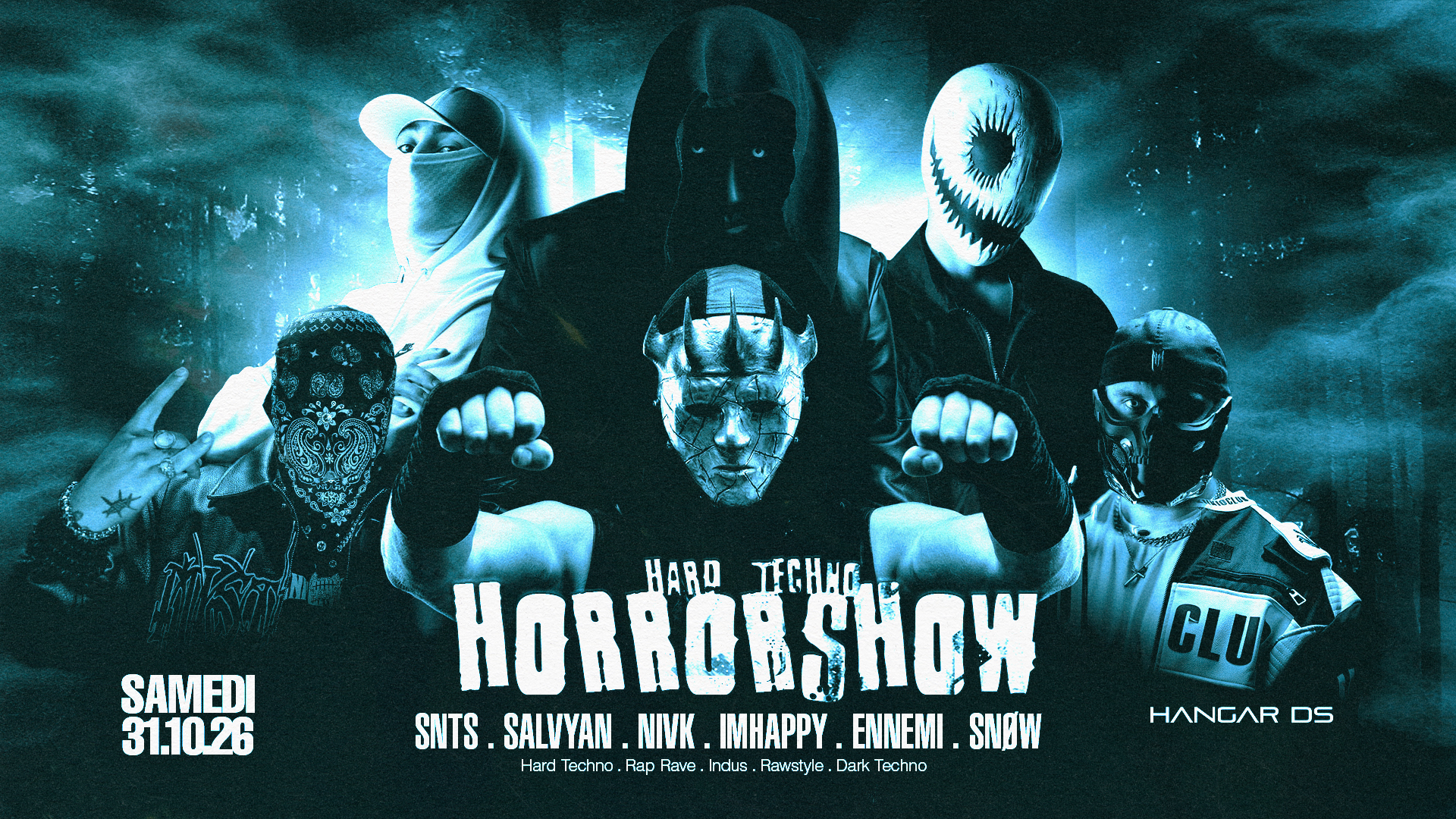 Hardtechno Horror Show // Snts - Salvyan - Nivk - Imhappy