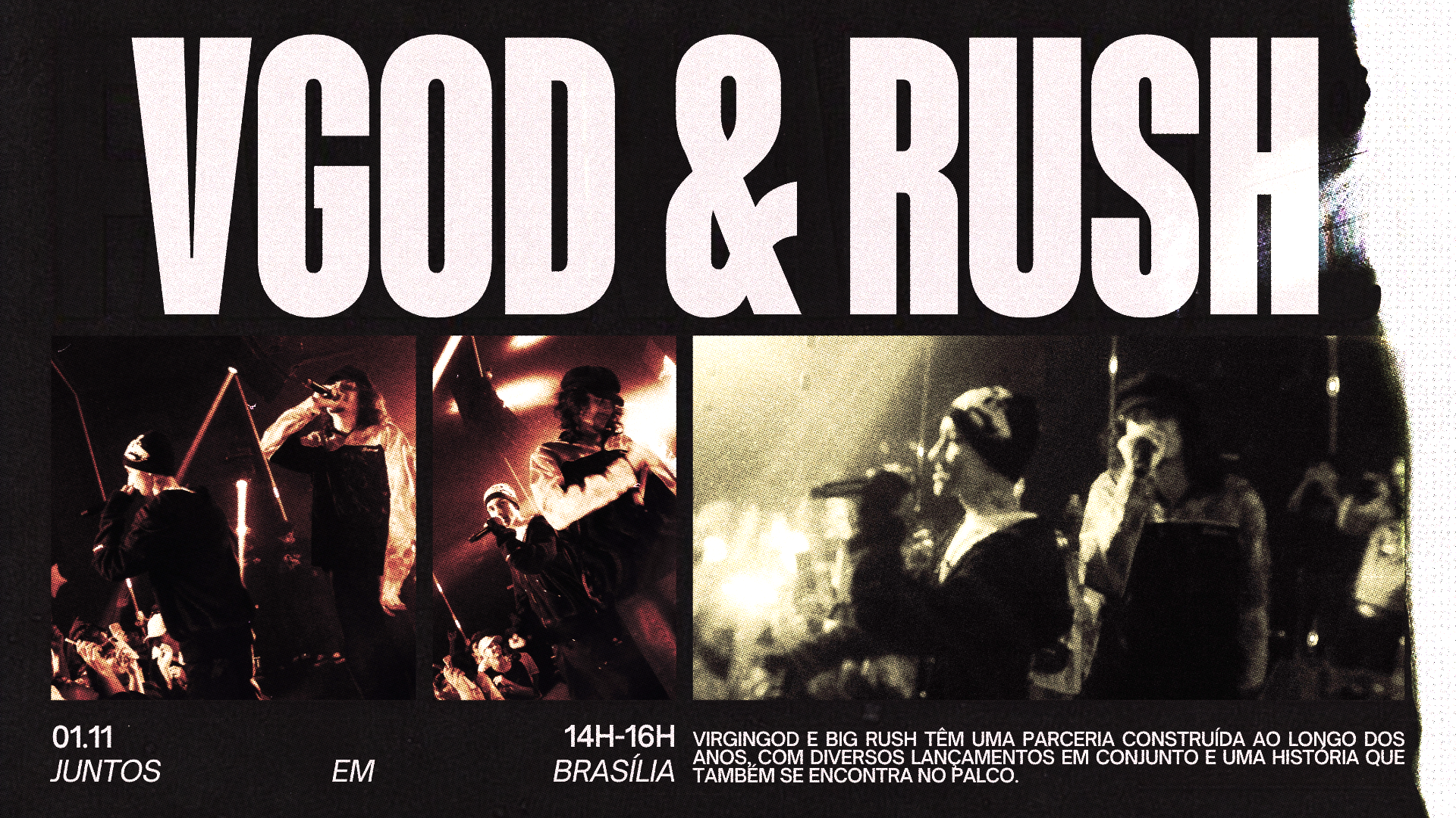 Virgingod* & Big Rush Em Brasília, Brasília · Ingressos Shotgun