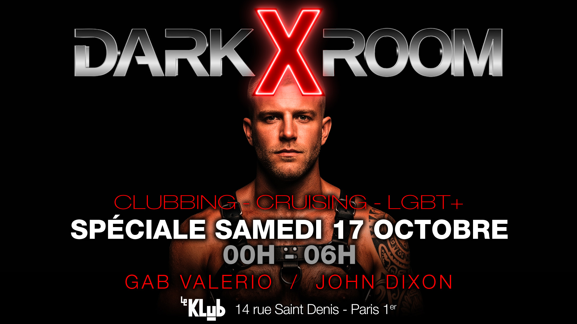 DARKXROOM spéciale samedi 17 octobre 2026