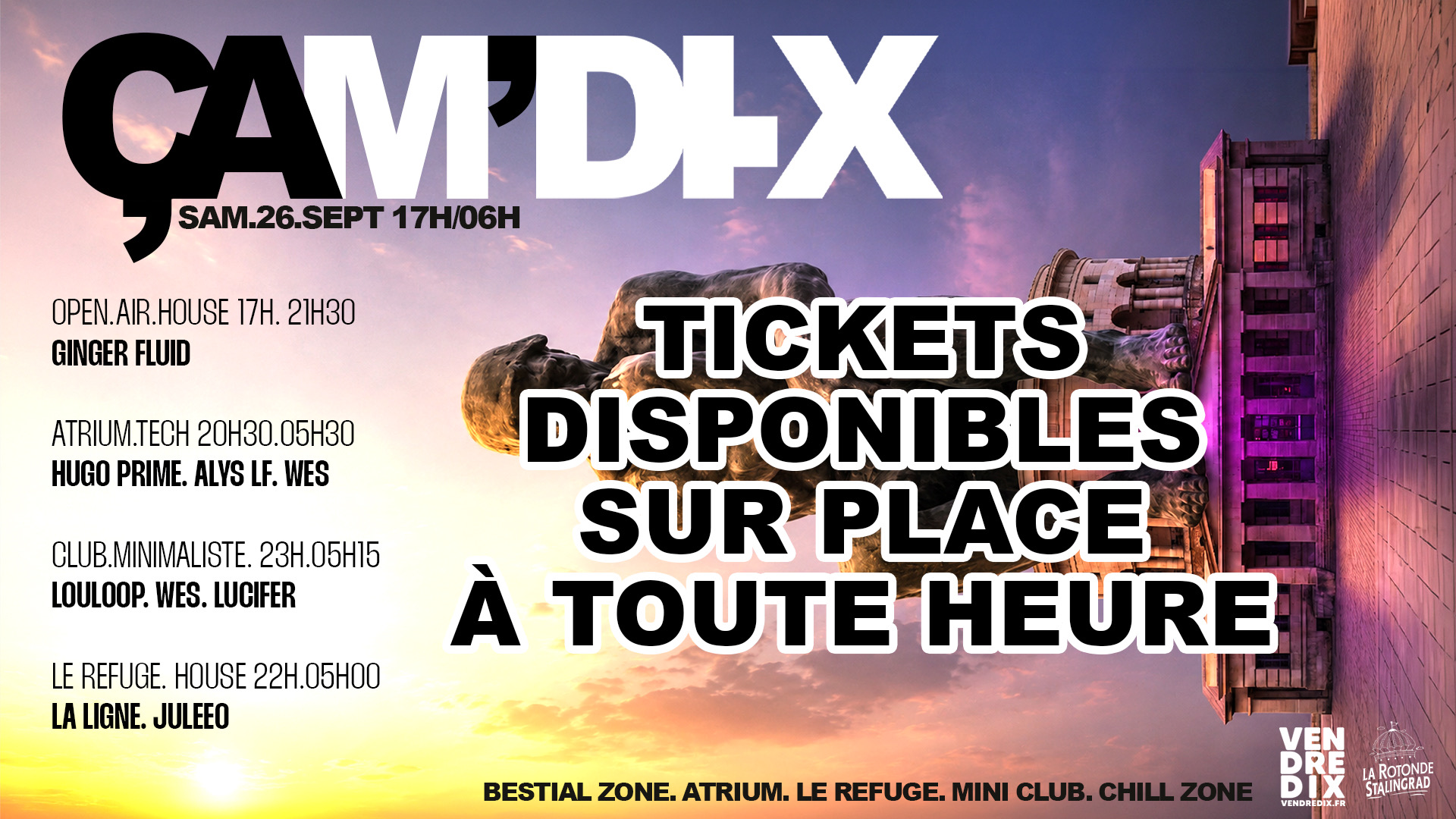 26SEPT | ÇAM’DI.X | LA ROTONDE