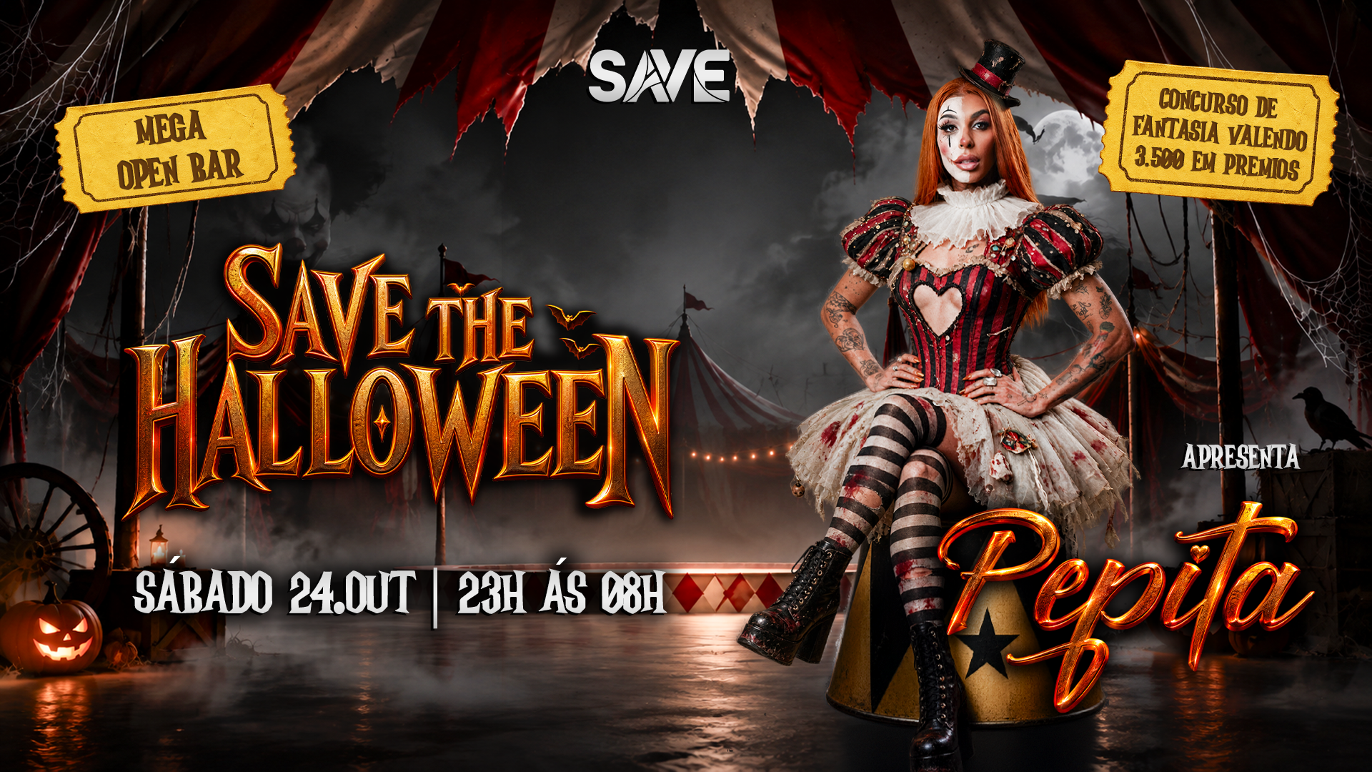 SAVE THE HALLOWEEN | SHOW AO VIVO PEPITA