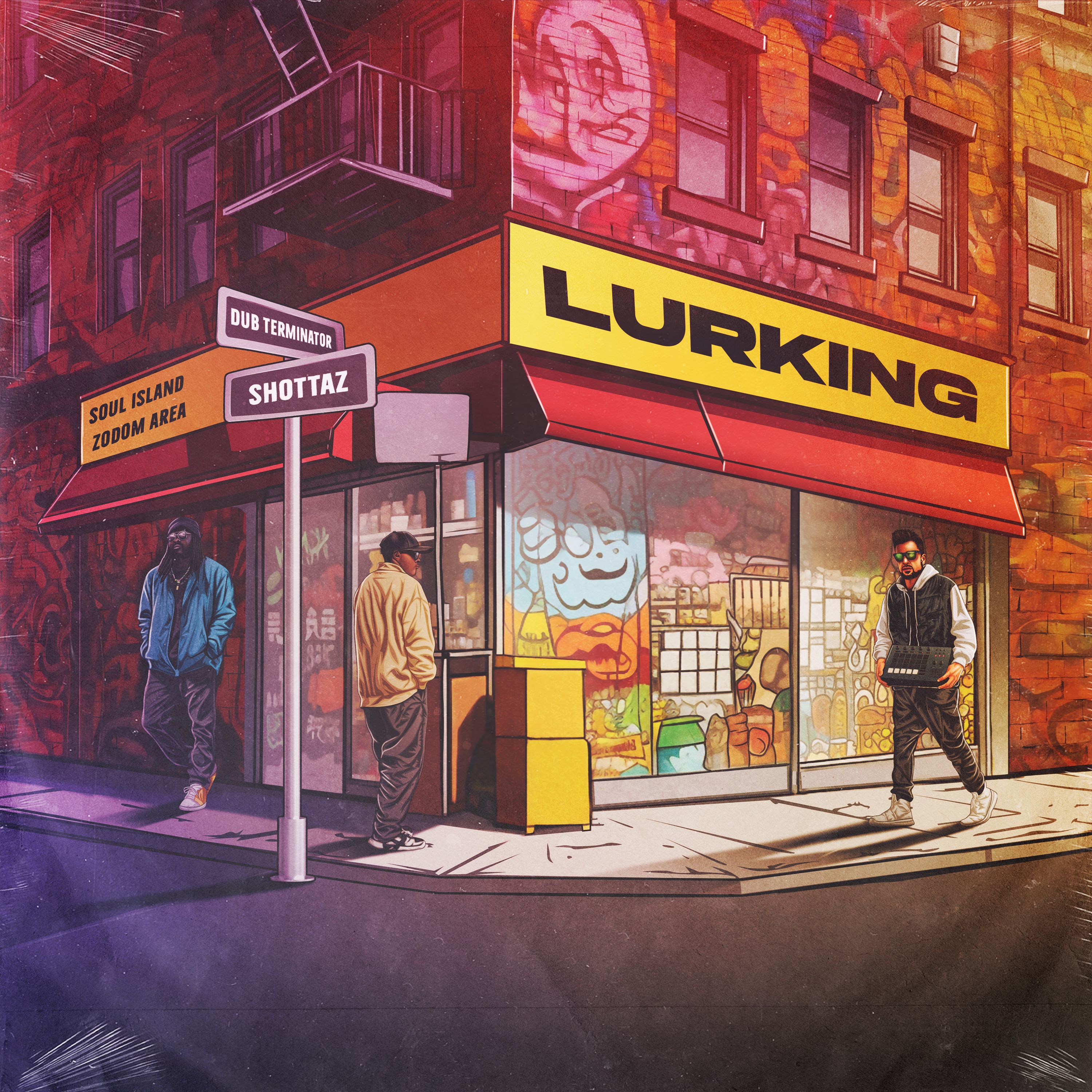 Unveiling "Lurking" by Shottaz and Dub Terminator album cover
