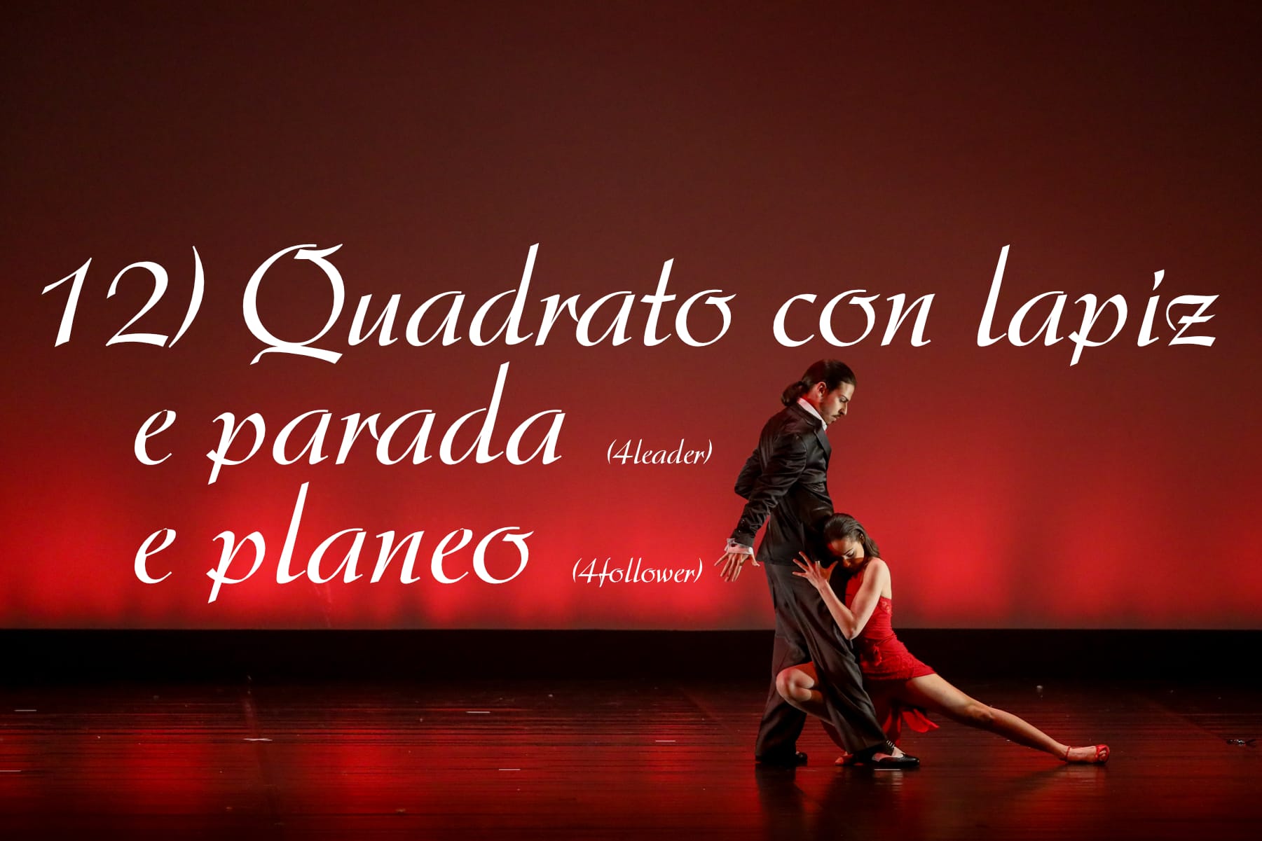 Quadrato con lapiz e parada (per leader) e planeo (per follower)