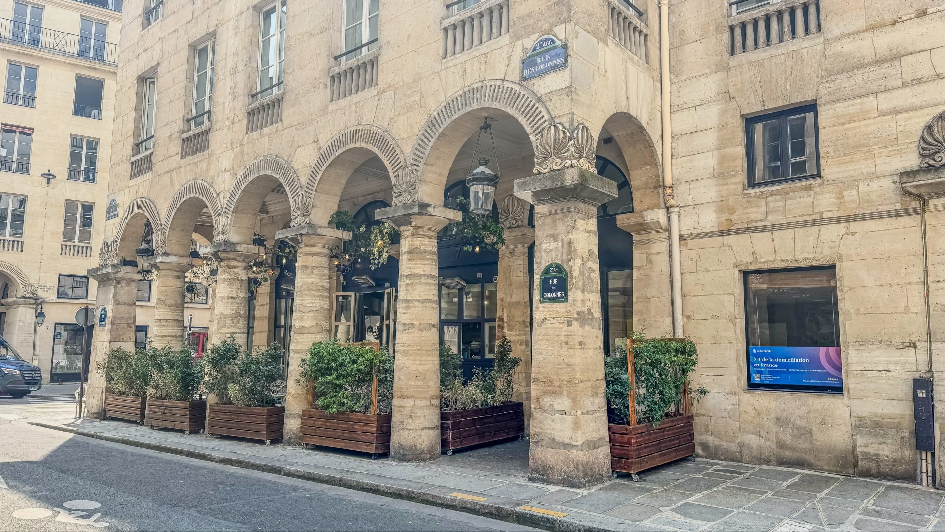 <Domiciliation d'entreprise Paris 2 – Rue des colonnes