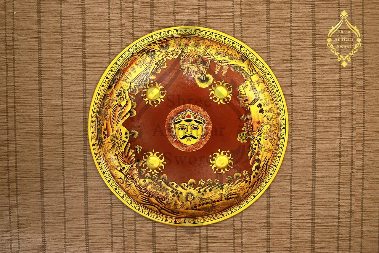 Shield with painting