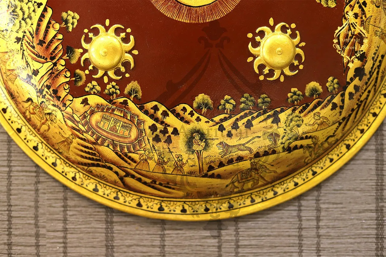Shield with painting thumbnail 3