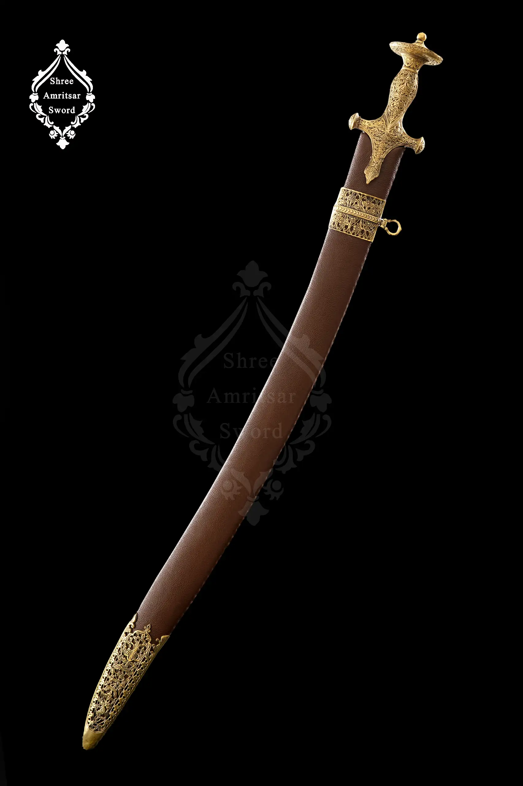 Engraved Indian Sword - View 1