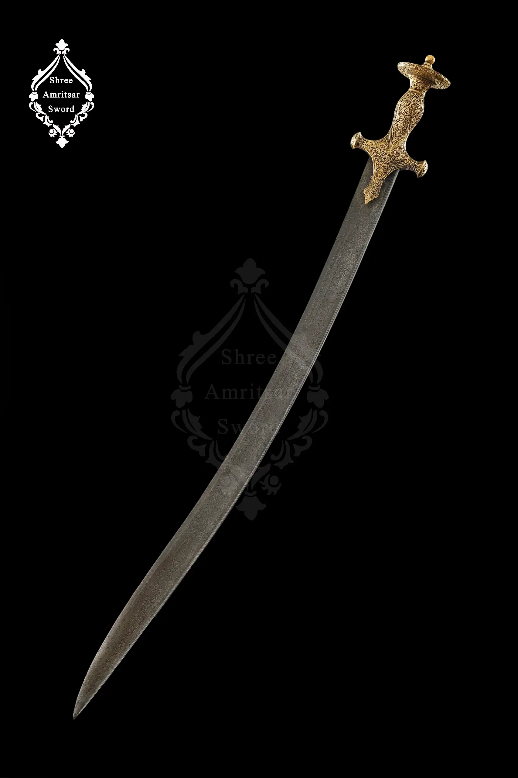 Engraved Indian Sword thumbnail 3