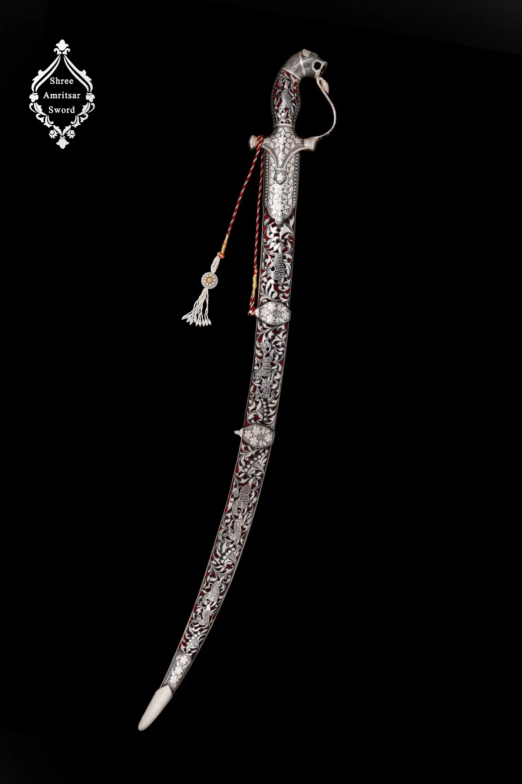 Tiger Hilt Silver Sword