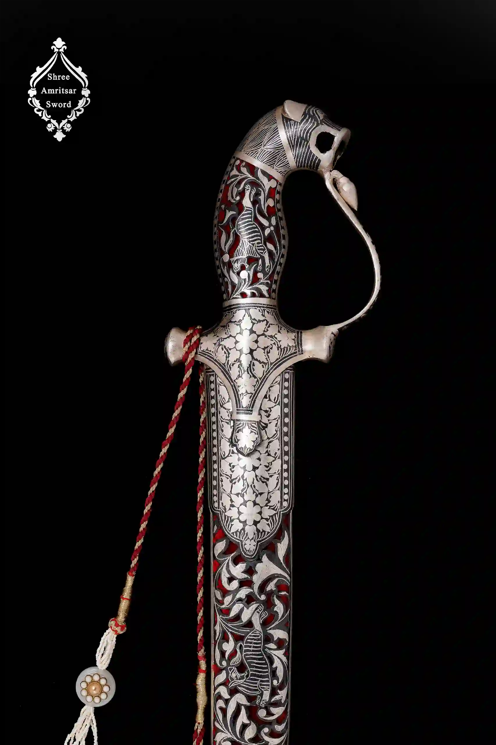 Tiger Hilt Silver Sword thumbnail 3