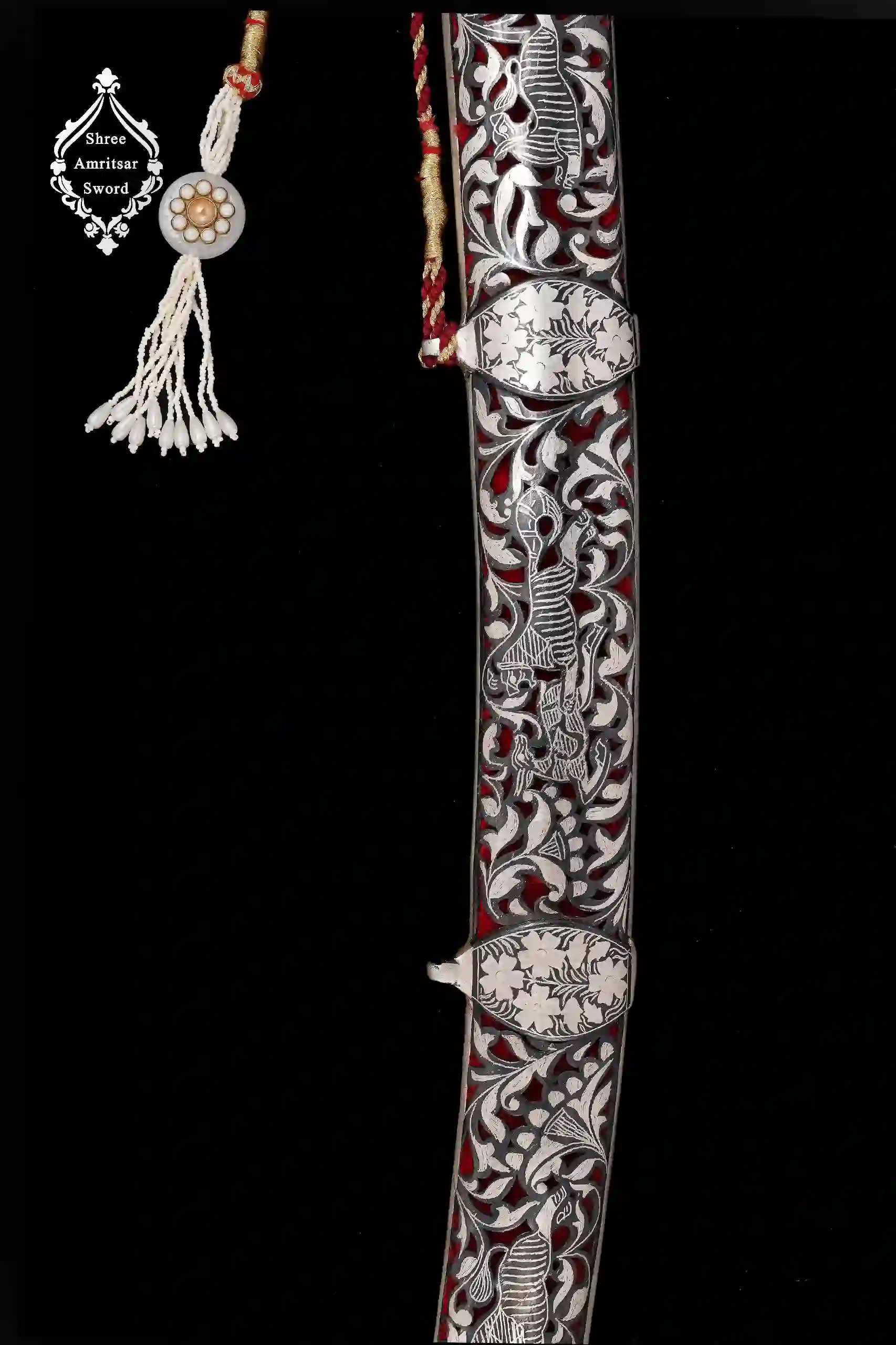 Tiger Hilt Silver Sword thumbnail 4