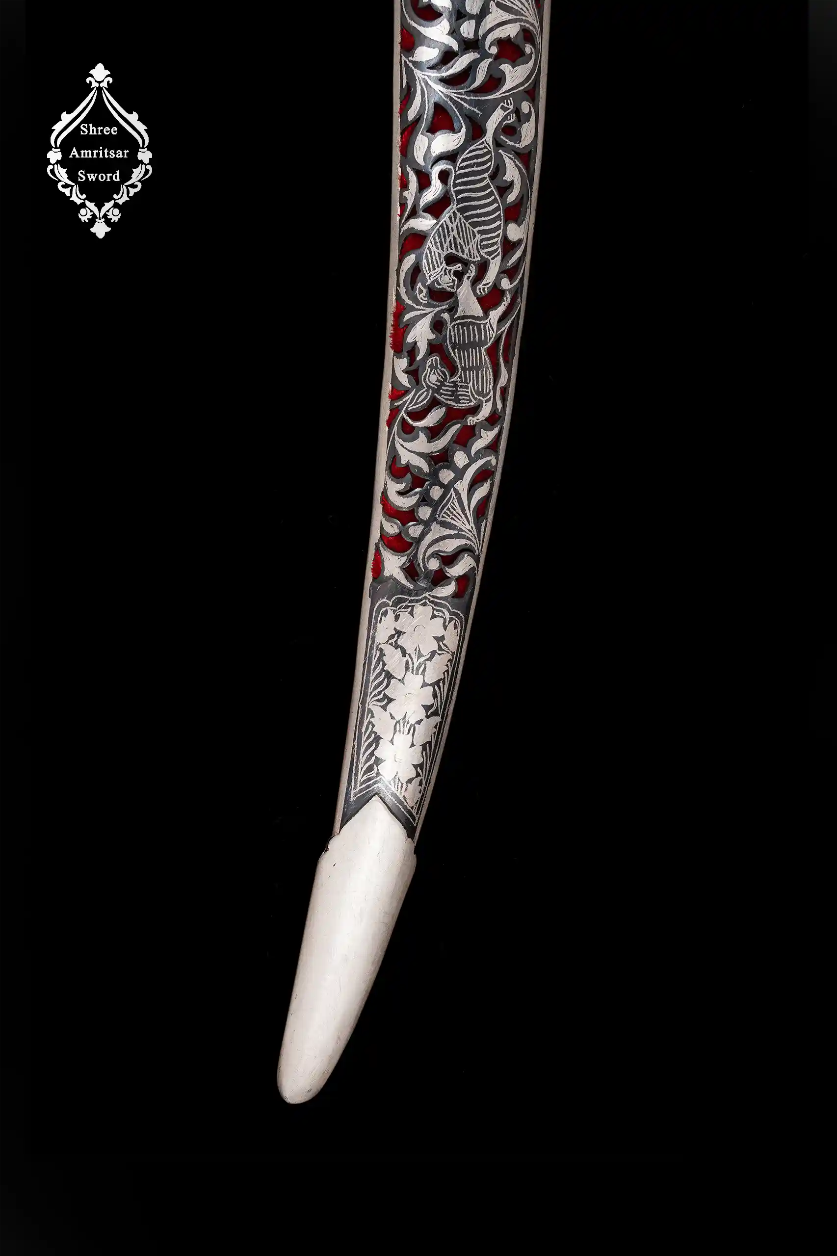 Tiger Hilt Silver Sword thumbnail 5