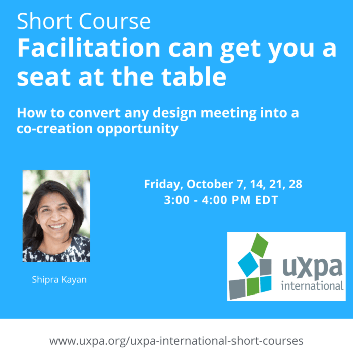 Facilitation can get you a seat at the table: How to convert any design meeting into a co-creation opportunity