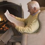 Senior Reading Newspaper - Aging in Place