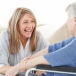 Woman in Wheelchair Talking