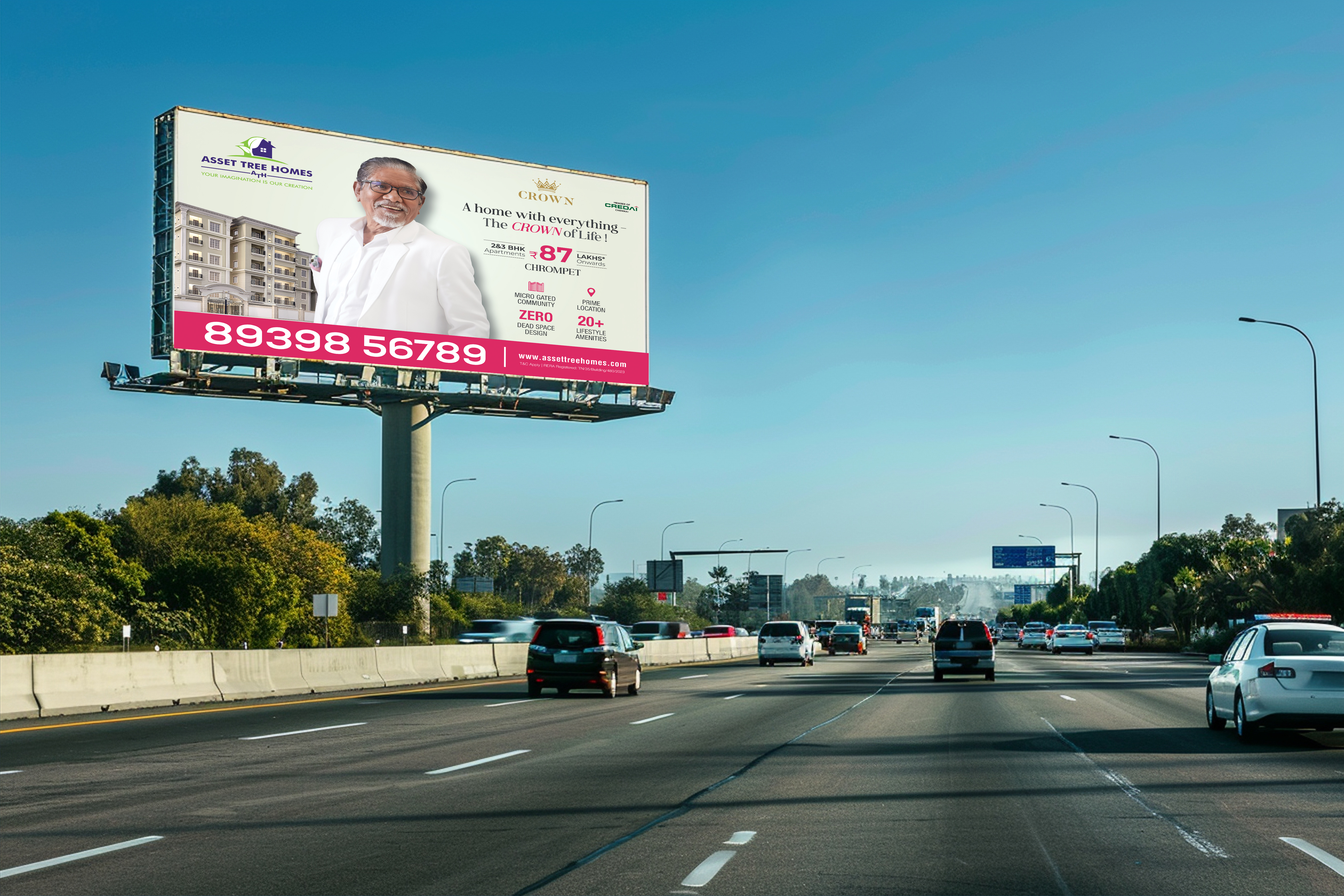 Unipole Hoarding Billboard Campaign