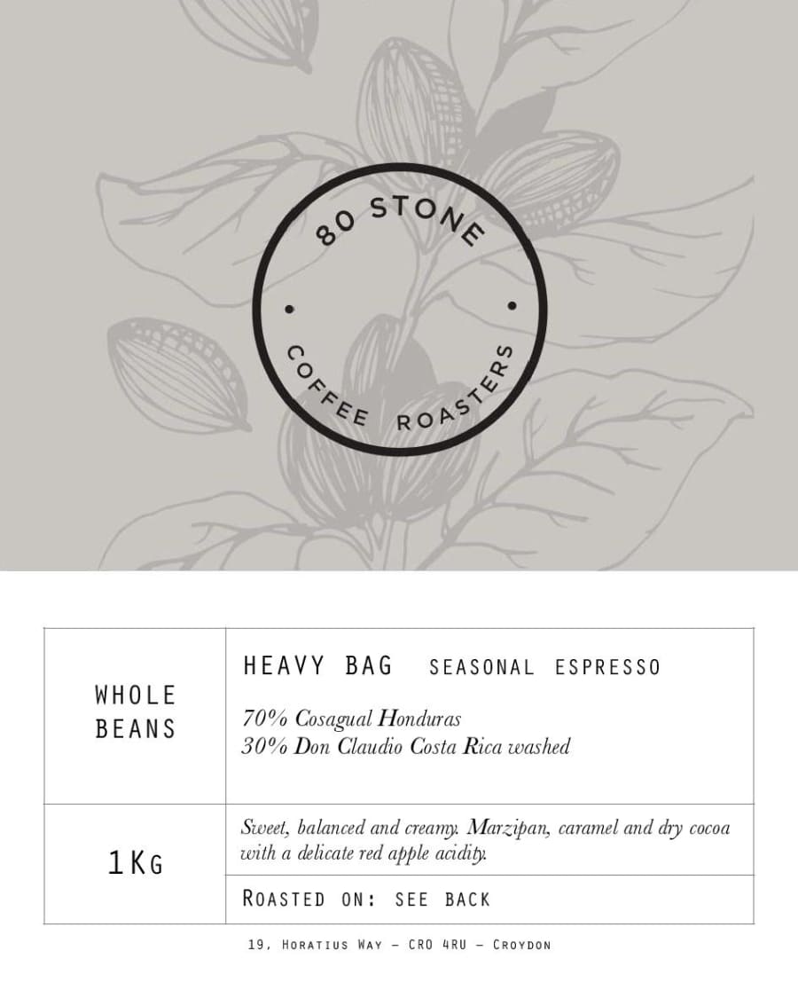 Heavy Bag Seasonal Espresso | 80 Stone Coffee Roasters