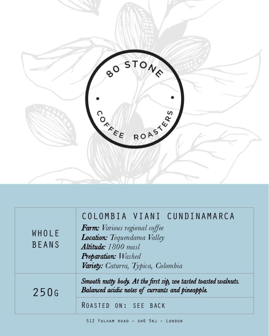 Viani Cundinamarca Colombia | 80 Stone Coffee Roasters