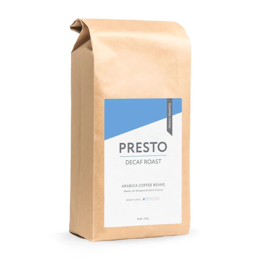 Decaf Roast Coffee Beans | Presto Coffee Roasters