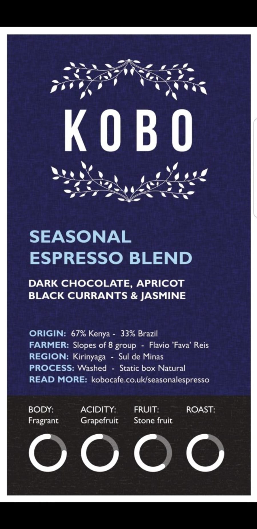 Kobo Seasonal Blend | KOBO