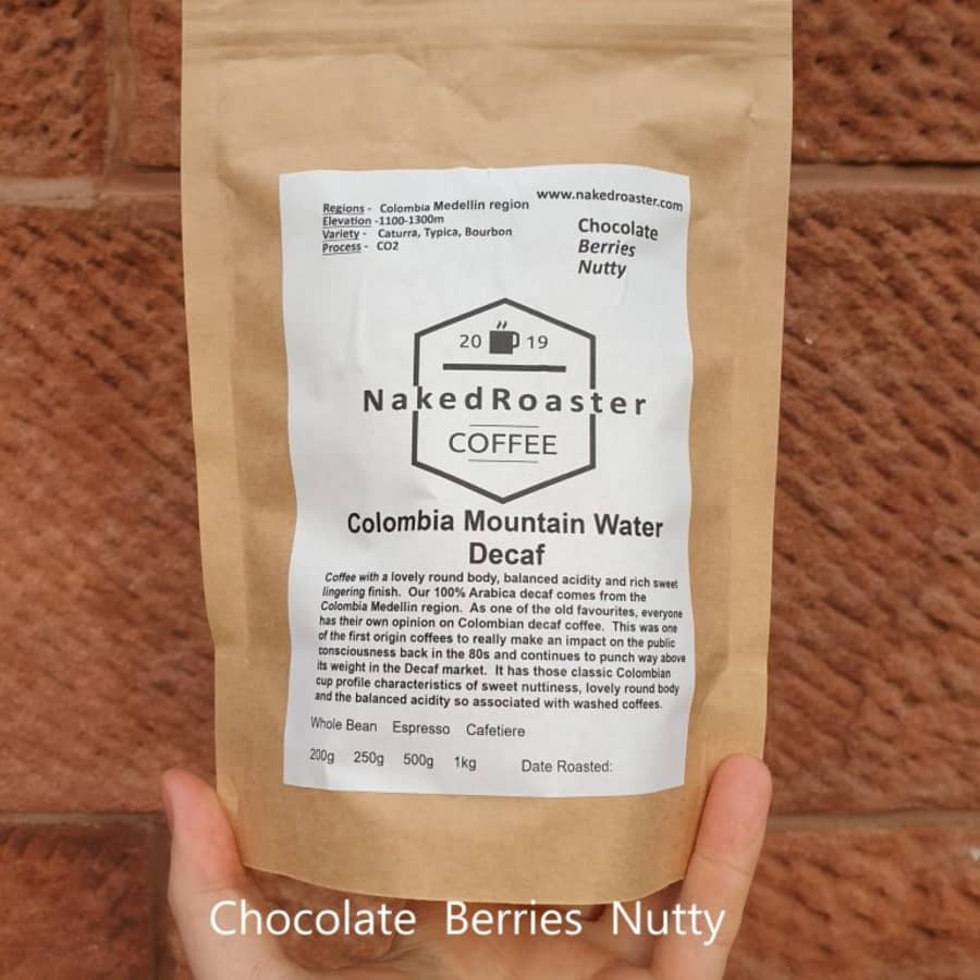 Colombia Mountain Water Decaffeinated | Naked Roaster Coffee