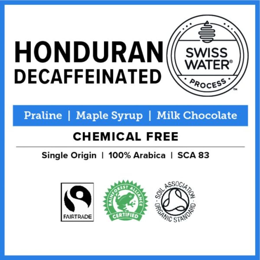 Organic Fairtrade Honduran Swiss Water Decaf | Wogan Coffee