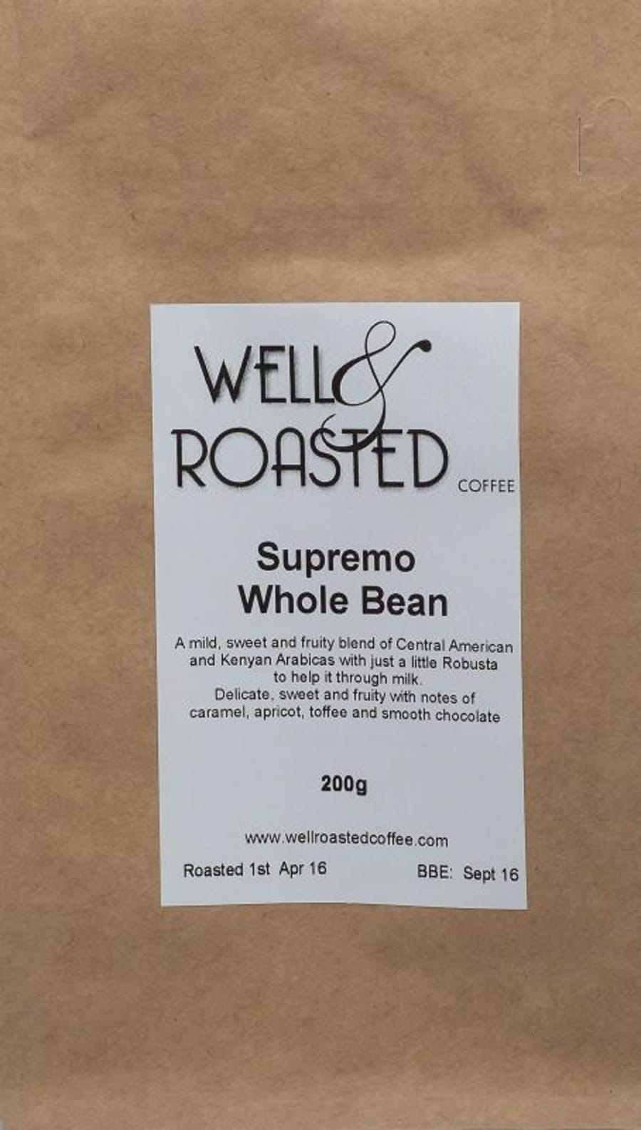 Supremo Espresso Blend | Well Roasted Coffee