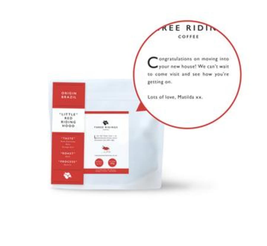 Personalised - "Little Red Riding Hood" Brazilian Coffee | Three Ridings Coffee