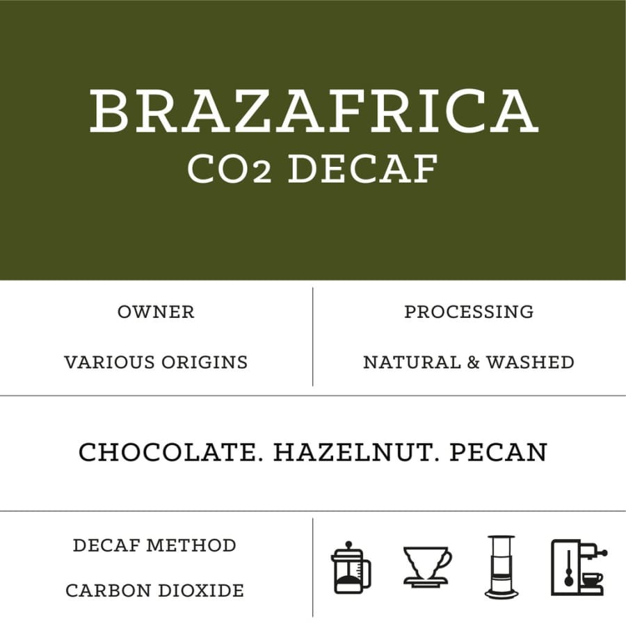 Brazafrica CO2 Decaf | Carvetii Coffee Roasters