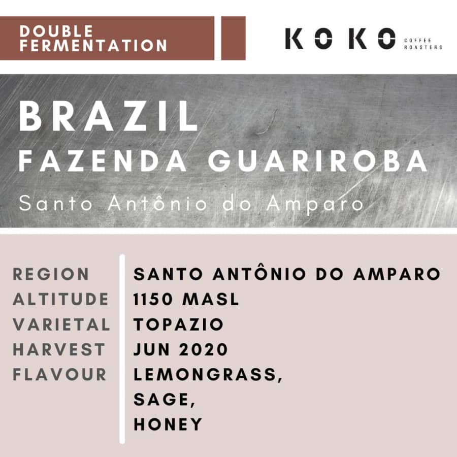 Fazenda Guariroba (Double Fermentation) | KoKo Coffee Roasters