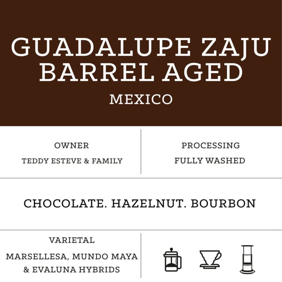 Guadalupe Zaju Barrel Aged | Carvetii Coffee Roasters