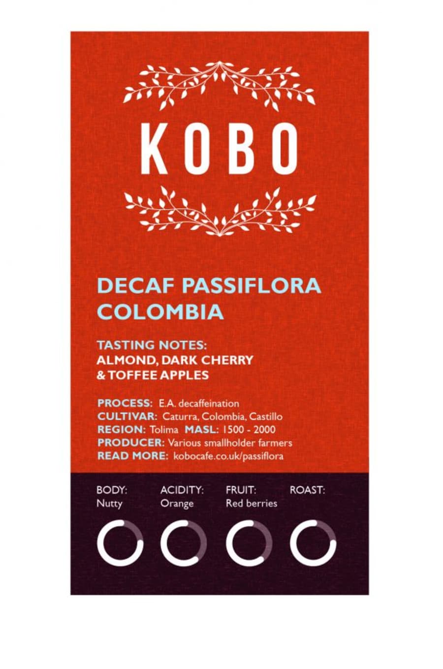 Decaf Passiflora Colombia | KOBO