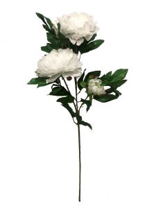 Flor larga 105cm color blanco