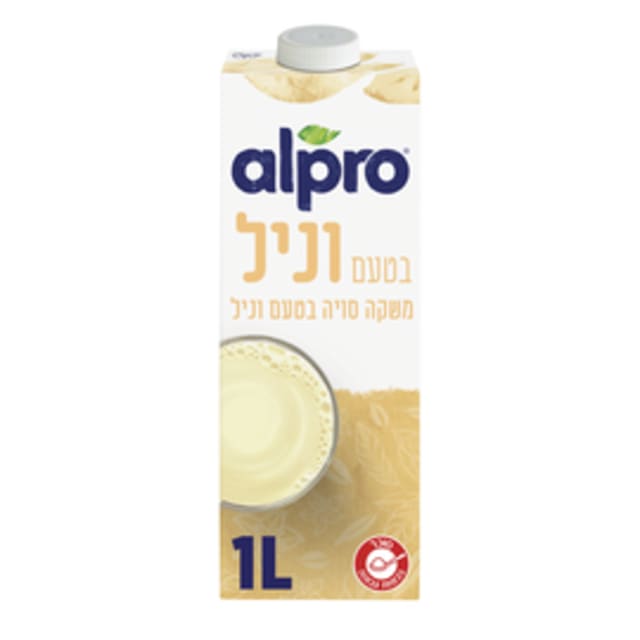 אלפרו משקה סויה וניל 1ל