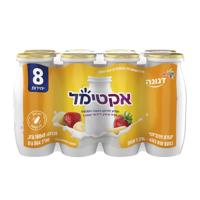 אקטימל תות בננה 8*10