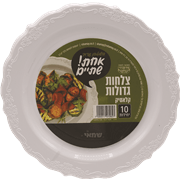 <!--begin:cleartext-->צלחות גדולות קלאסי אחת שתיים 10 יחידות2 יח' ב- 25₪<!--end:cleartext-->