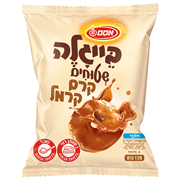 <!--begin:cleartext-->ממגוון בייגלה שטוחים מצופה קרם קרמל/חלב 120גרם2 יח' ב- 20₪<!--end:cleartext-->