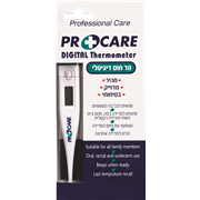 <!--begin:cleartext-->₪ מד חום דיגיטלי PRO CARE יחידה ב- 14.90₪ במקום 19.90 19.90 ש''ח ל- 1 יחידה<!--end:cleartext-->