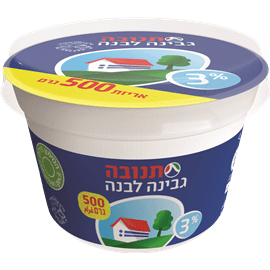 גבינה לבנה 3% תנובה