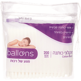 מקלוני אוזניים שקית